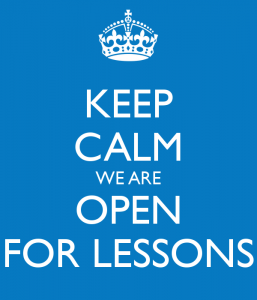 keep-calm-we-are-open-for-lessons